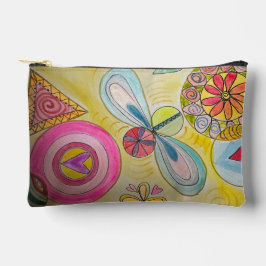 Pouch with original art - portal abstract etui