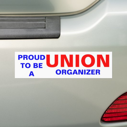 POUD als ORGANISATOR VAN DE UNIE Bumpersticker (Op auto)