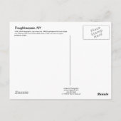 Poughkeepsie, New York Historic Map Briefkaart (Achterkant)