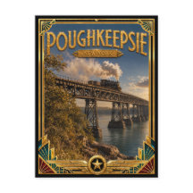 Poughkeepsie New York Vintage Art Deco Gouden Tijd