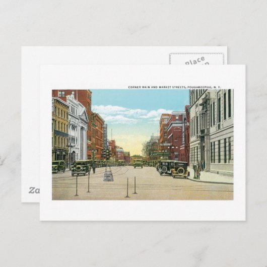 Poughkeepsie, NY Briefkaart (Voorkant / Achterkant)