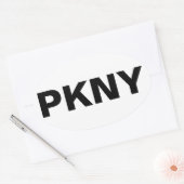 POUGHKEEPSIE OVALE STICKER (Envelop)