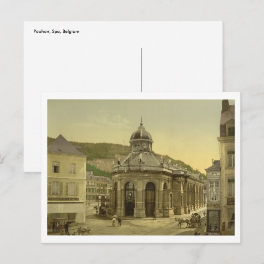 Pouhon, Spa, Liege, België Briefkaart (Voorkant / Achterkant)