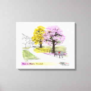 Poui in Bloom Canvas Afdruk