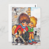 Poulbots musiciens briefkaart (Voorkant / Achterkant)