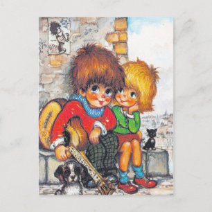 Poulbots musiciens briefkaart