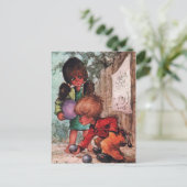 Poulbots pétanque briefkaart (Staand voorkant)