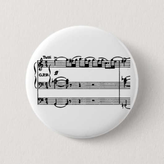 Poulenc Organ Concerto Ronde Button 5,7 Cm (Voorkant)