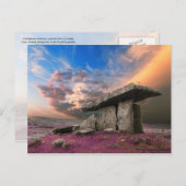 Poulnabrone dolmen, County Clare, Ierland Briefkaart (Voorkant / Achterkant)