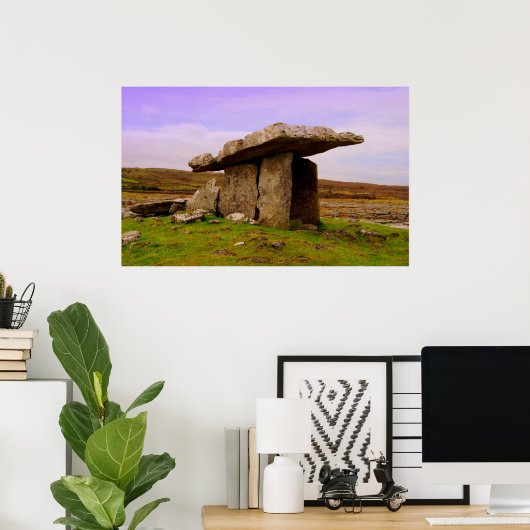 Poulnabrone Dolmen Poster (Thuiskantoor)