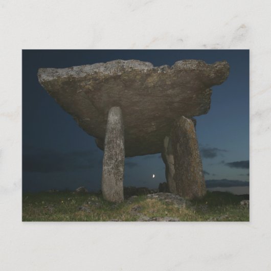 Poulnabrone Dolmen 's nachts Briefkaart (Voorkant)