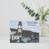 Poulsbo, Washington Little Norway Reisfoto Briefkaart (Staand voorkant)
