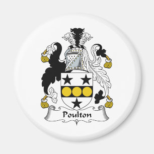 Poulton Family Crest Magneet