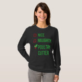 Poultry Cutter Funny Pajama Kerstmis T-shirt (Voorkant volledig)