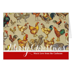 Poultry Rooster Chicken country Merry kerst