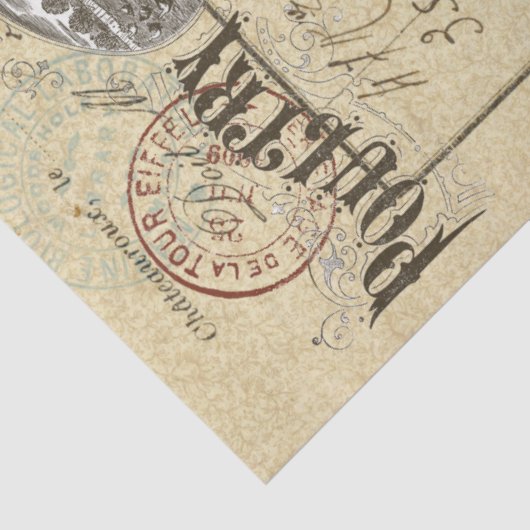 Poultry World Ephemera-ontvlechtingsweefsel Tissuepapier (Detail)