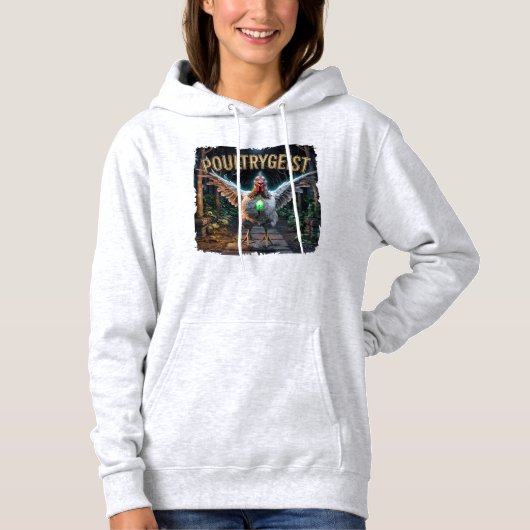 Poultrygeist Fotografisch – Pluimvee Poltergeist Hoodie (Voorkant)