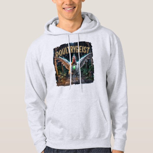Poultrygeist Fotografisch – Pluimvee Poltergeist Hoodie (Voorkant)