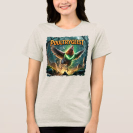 Poultrygeist illustratie Combo Creature Grappig Tri-Blend Shirt