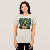 Poultrygeist illustratie Combo Creature Grappig Tri-Blend Shirt (Voorkant volledig)
