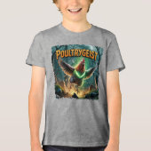 Poultrygeist illustratie Combo Creature Grappig Tri-Blend Shirt (Voorkant)