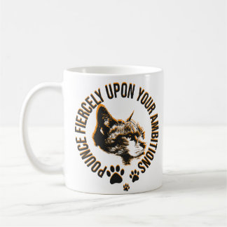 Pounce Fierce Collectie–Motivatie voor Kattenliefh Koffiemok