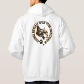 Pounce Fierce Collection–Motivation for Cat Lovers Hoodie (Achterkant)