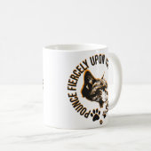 Pounce Fierce Collection–Motivation for Cat Lovers Koffiemok (Voorkant rechts)