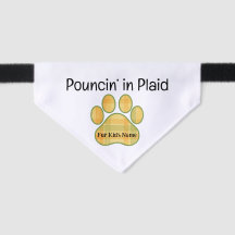 Pouncin’ in Plaid – gepersonaliseerde Herfst Cat B