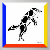 Pouncing Coyote Poster (Voorkant)