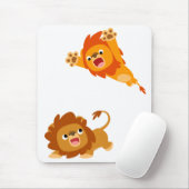 Pouncing en Plot!! Cartoon Lions Mousepad Muismat (Met muis)