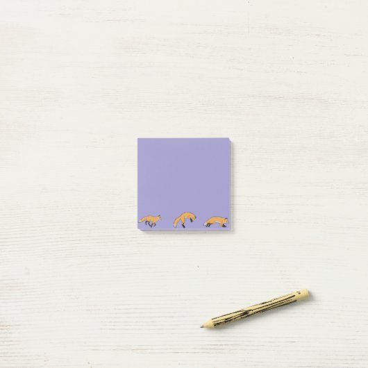 Pouncing Fox Post-it® Notes (Op bureau)