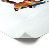 Pouncing Fox Poster (Hoek)