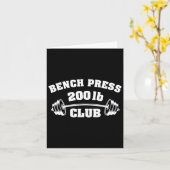Pound Bench Press Club Gym Weightlift P Kaart (Gele Bloem)