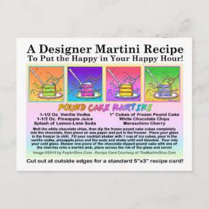 Pound Cake Martini Recept Kaart Briefkaart
