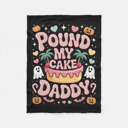 Pound My Cake Daddy - Schattigee spookachtige Hall Fleece Deken (Voorkant)