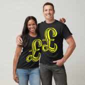 Pound-teken - Geel T-shirt (Unisex)