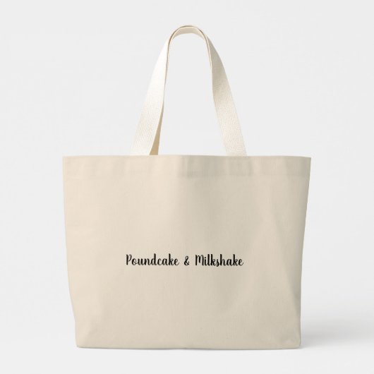 Poundcake en milkshake grote tote bag (Achterkant)