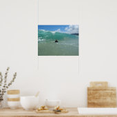 Pounders Beach op Oahu Poster (Keuken)