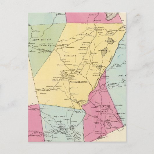 Poundridge, stad briefkaart (Voorkant)