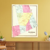 Poundridge, stad canvas afdruk (Insitu (Woonkamer))
