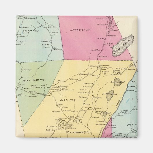 Poundridge, stad magneet (Voorkant)