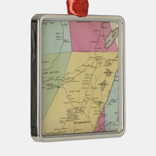 Poundridge, stad metalen ornament (Rechts)