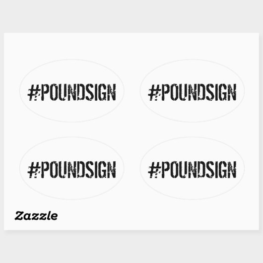 #POUNDSIGN Sticker (Vel)