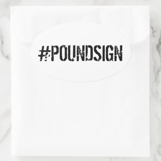 #POUNDSIGN Sticker (Tas)