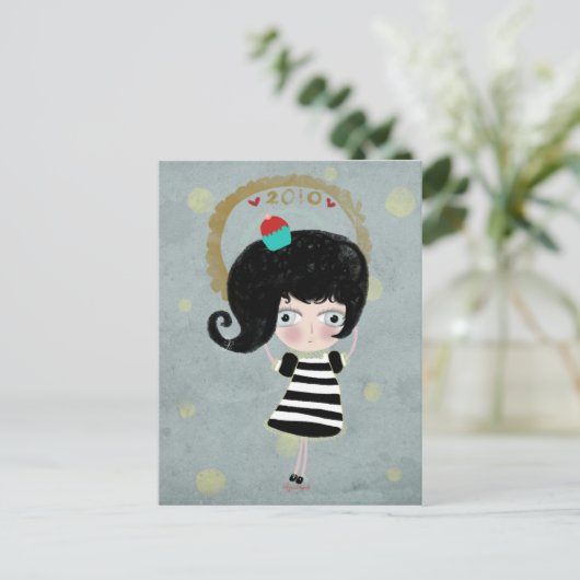 Poupée delicious cupcake crepy doll 2010 briefkaar briefkaart (Staand voorkant)