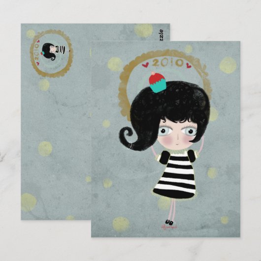 Poupée delicious cupcake crepy doll 2010 briefkaar briefkaart (Voorkant / Achterkant)