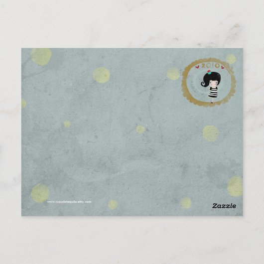 Poupée delicious cupcake crepy doll 2010 briefkaar briefkaart (Achterkant)