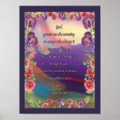 Pour Art Serenity Prayer Poster (Voorkant)