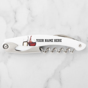 POUR DIE "WIJN" PERSONALIZED CORKSCREW KURKENTREKKER